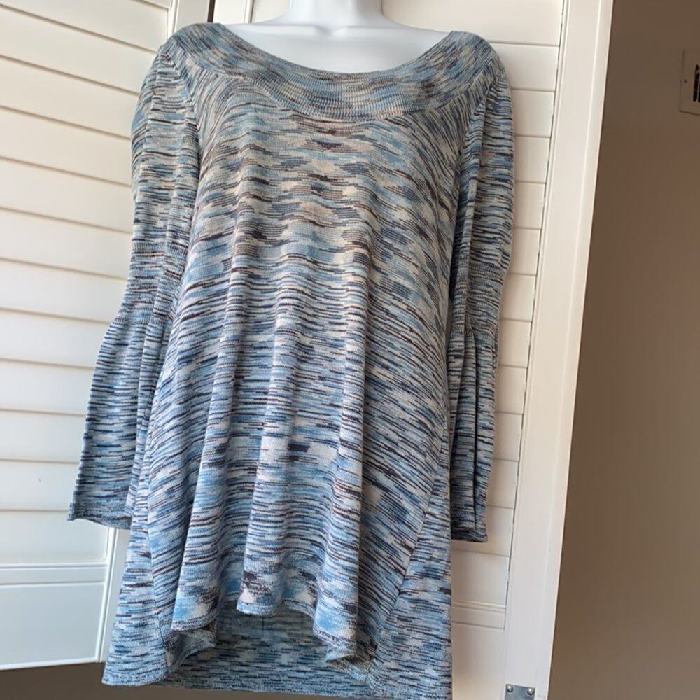 Nine West Tunic Blue sweater M